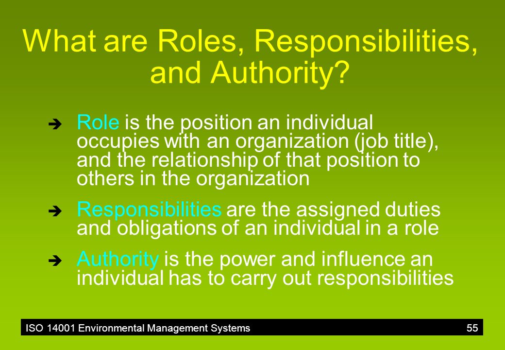 Roles & Responsibilities in Lifelong Learning